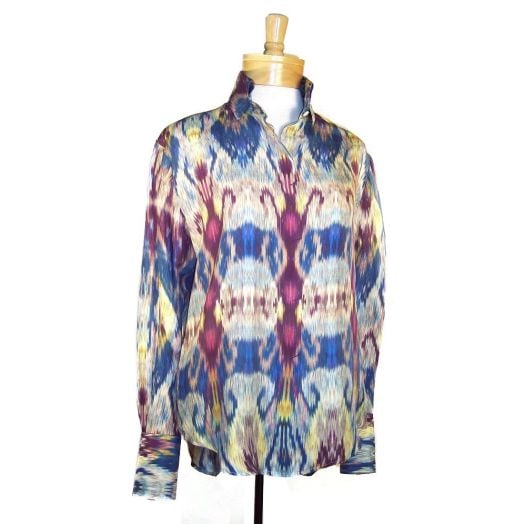 O'Connell's Women's Silk Blouse - Lacey - Ikat