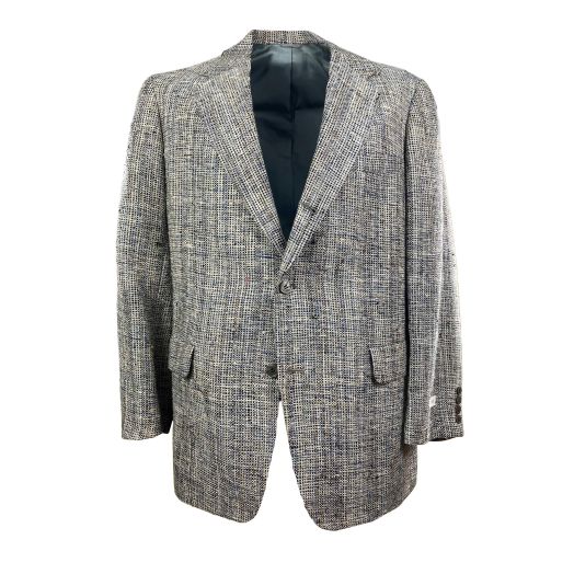 O'Connell's Silk Sport Coat - Navy, Cream, Blue & Tan