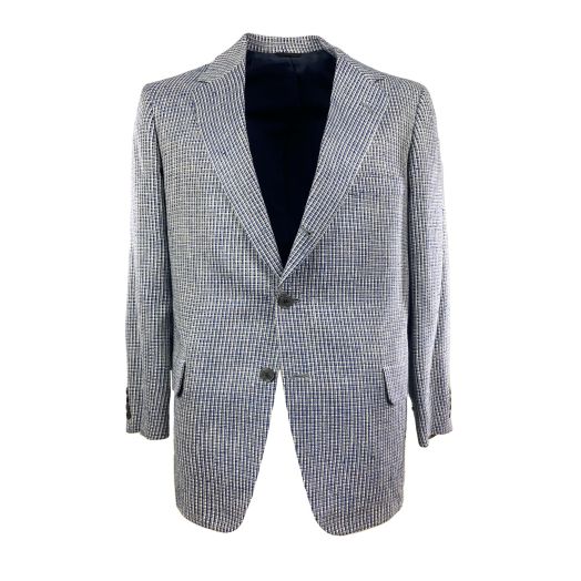 O'Connell's Silk Sport Coat - Royal Blue & White with multicolored flecks