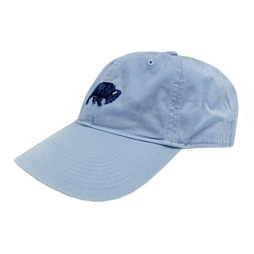 Smathers & Branson Needlepoint Ballcap - Buffalo (Sky Blue)