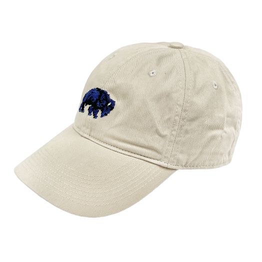 Smathers & Branson Needlepoint Ballcap - Buffalo (Stone)