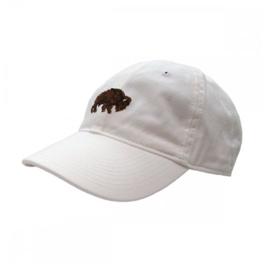 Smathers & Branson Needlepoint Ballcap - Buffalo (White)