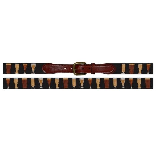 Smathers & Branson Needlepoint Belt - 99 Bottles of Beer (Black)