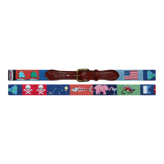 Smathers & Branson Needlepoint Belt - Greatest Hits