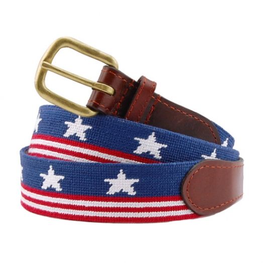 Smathers & Branson Needlepoint Belt - Old Glory