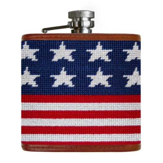 Smathers & Branson Needlepoint Flask - Old Glory