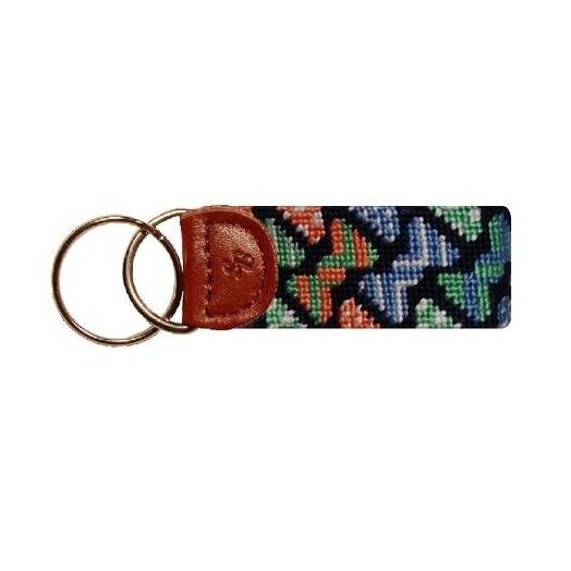 Smathers & Branson Needlepoint Key Fob -Bow Ties