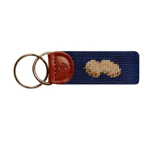 Smathers & Branson Needlepoint Key Fob - PB & J