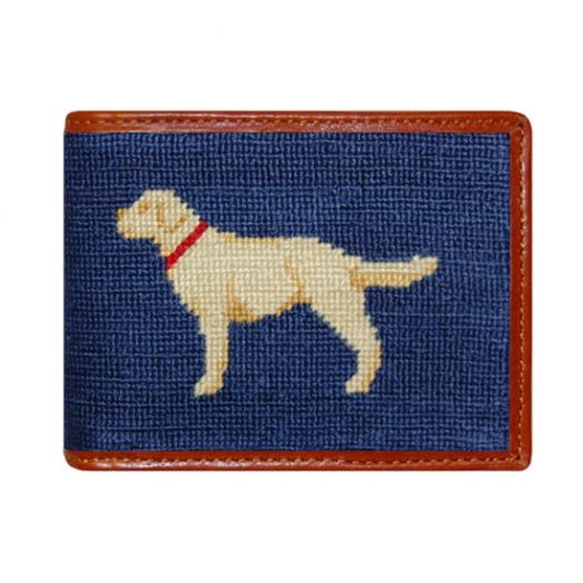 Smathers & Branson Needlepoint Wallet - Yellow Lab