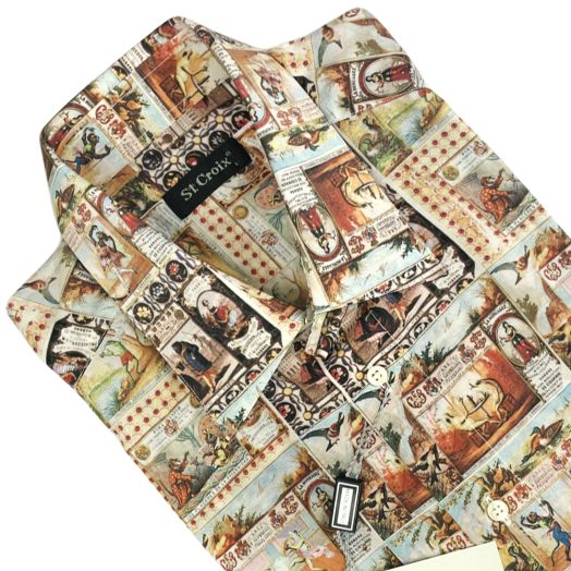 St. Croix Silk & Cotton Short Sleeve Shirt - Cigar Advertising