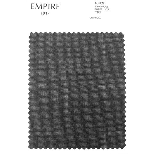 Super 110s Wool Suit - Grey Tic Weave Window (Made to Order) 46709