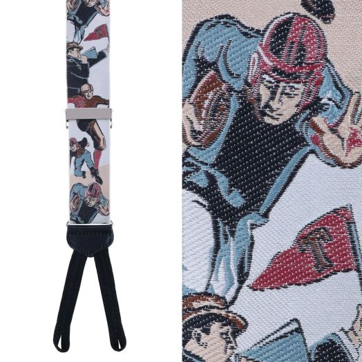 Trafalgar Limited Run Silk Braces - Retro Pattern - Leatherheads (formerly Leather Heads)