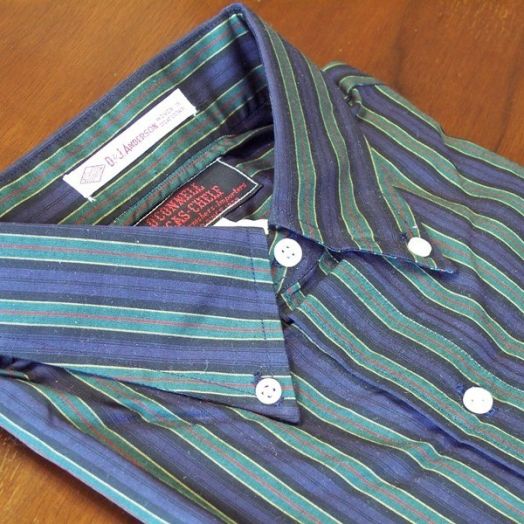 Vintage Troy Guild Regimental Stripe Sport Shirt - Argyle and Sutherland