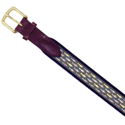 Vineyard Vines Canvas Club Belt - Trout - Green