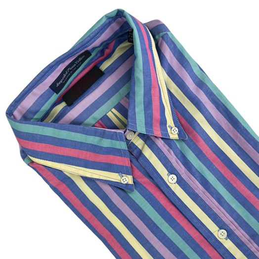 Vintage F.A. MacCluer Superfine Pima Cotton Short Sleeve Sport Shirt - Multi