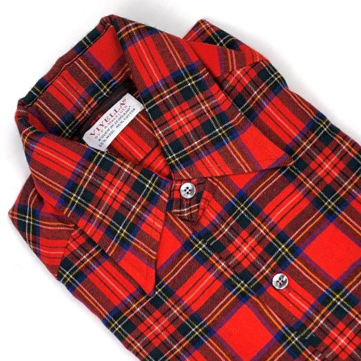 Vintage Straight Collar Viyella Shirt - Royal Stewart