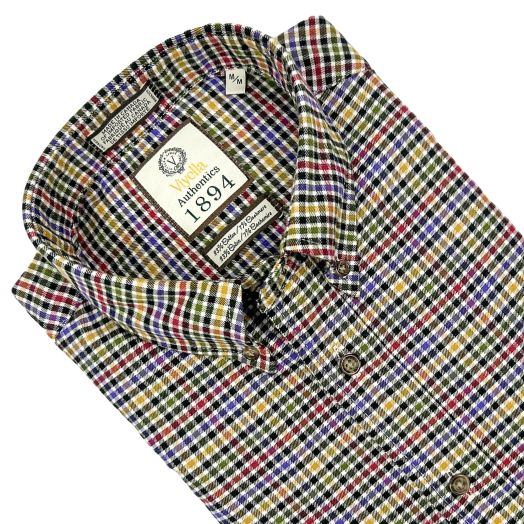 Limited Edition Cashmere Blend Viyella Sport Shirt - Mulitcolor Minicheck (653471)