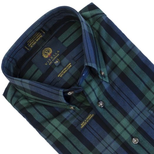 Viyella Sport Shirt - Blackwatch Tartan (255404)