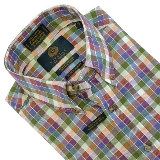 Viyella Sport Shirt - Dusk Check (553421)
