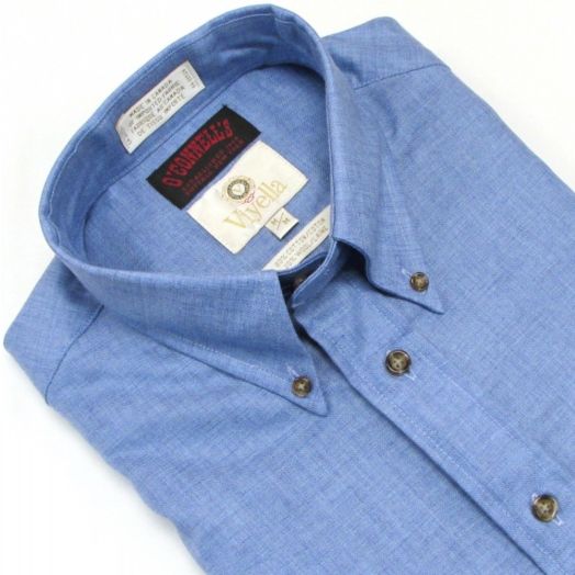 Viyella Sport Shirt - Solid Chambray (255401-13)