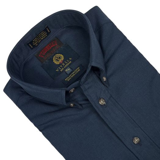 Viyella Sport Shirt - Solid Navy (255401-15)
