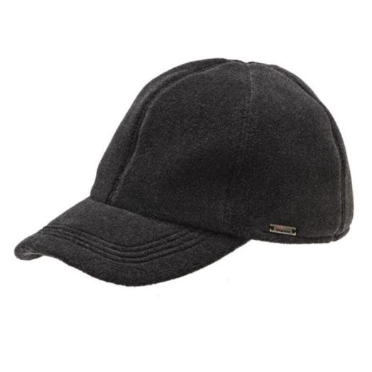 Wigens Fleece Ballcap with Gortex and earflaps - Charcoal Grey (130038)