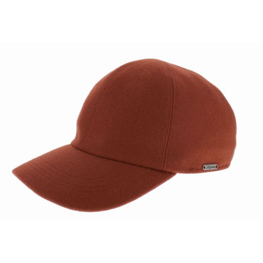 Wigens Wool Ballcap with pull down earflaps - Burnt Orange (130007)