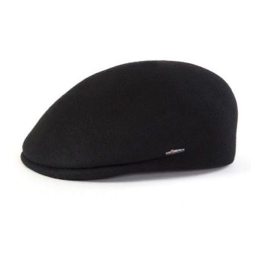 Wigens Wool Felt Cap - Harry (Black 531022-99)