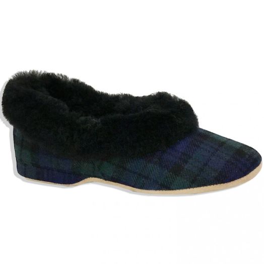 Women's Draper of Glastonbury Slipper - Jane - Blackwatch (22660)