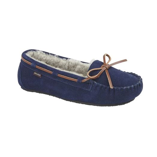 Women's Draper of Glastonbury Slipper - Daisy - Navy (22832)