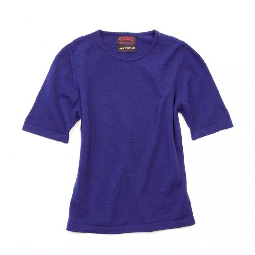 O'Connell's Women's Merino Crewneck T-Shirt - Blue