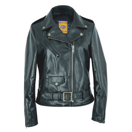 Schott NYC Women's Perfecto 23" Motorcycle Jacket - Lightweight Cowhide - Black (536W)