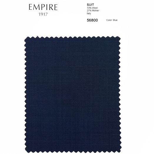 Wool Mohair Suit - Blue Tic Weave (Made to Order) 56800