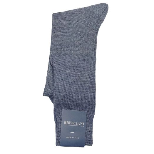 Wool Over-the-calf Bresicani Pin Dot Socks - Light Denim (097121)