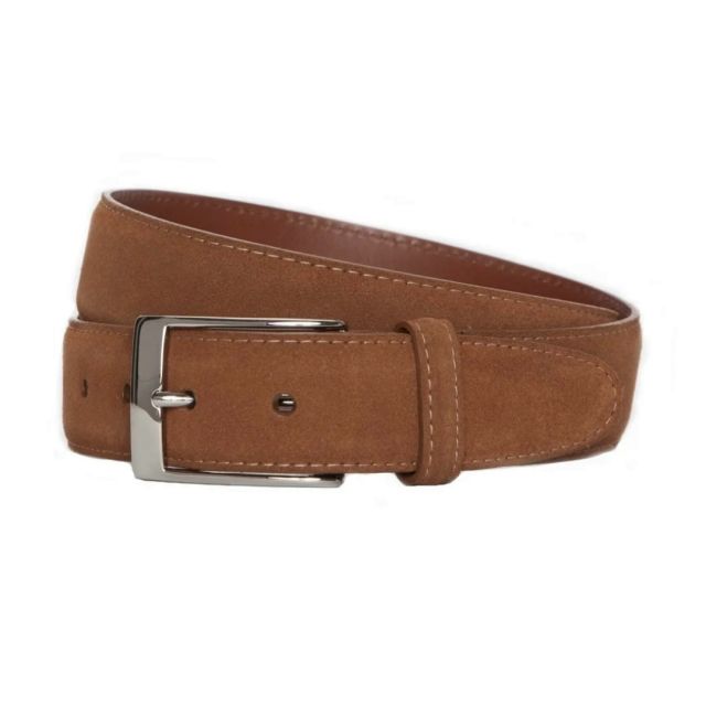 Alden Belt with Silver Buckle - Snuff Suede (MB 5214)