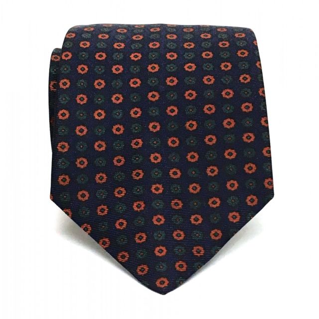 Atkinsons Ancient Madder Necktie - Neat - Navy (88251)