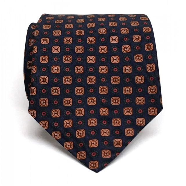 Atkinsons Ancient Madder Necktie - Neat - Navy (88261)