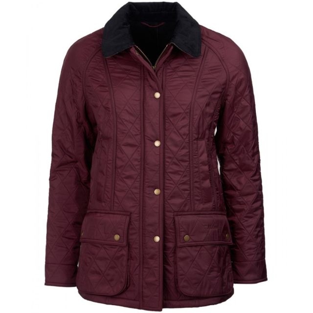 Barbour Women's Beadnell Polarquilt - Aubergine (LQU0471)