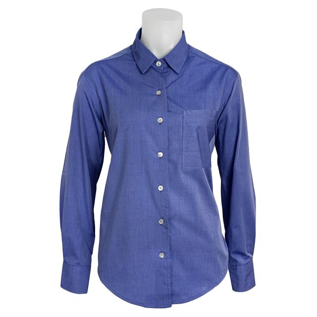O'Connell's Women's End-on-End Shirt - Kat - French Blue