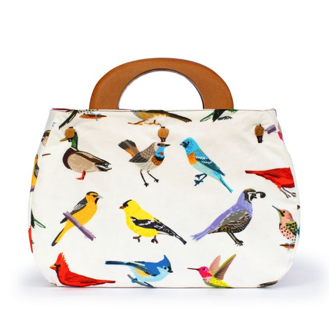 Lesley Evers Bermuda Bag Cover - Birds & Red (BAG COVER ONLY)