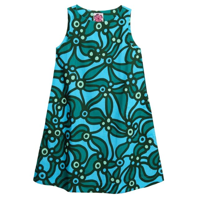 Lesley Evers Juniper Dress - Chicka Boom Green