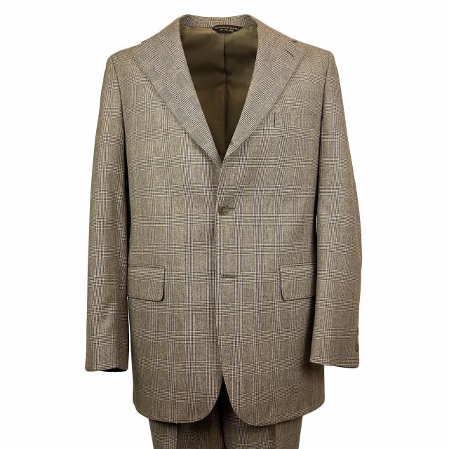 New Old Stock Deansgate Wool Flannel Suit - Brown Glen Plaid (12401)