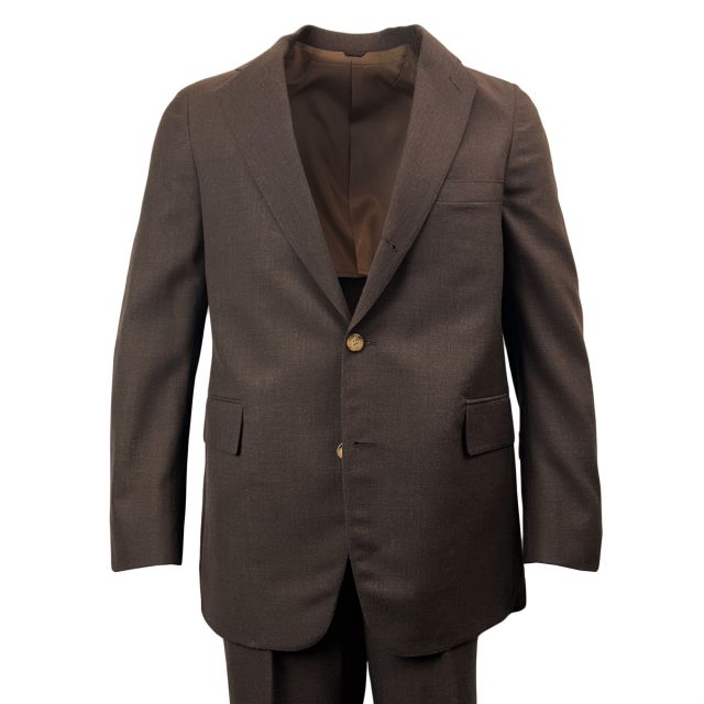 New Old Stock Hartz & Co for O'Connell's Worsted Wool Suit - Dark Brown (1965-9)