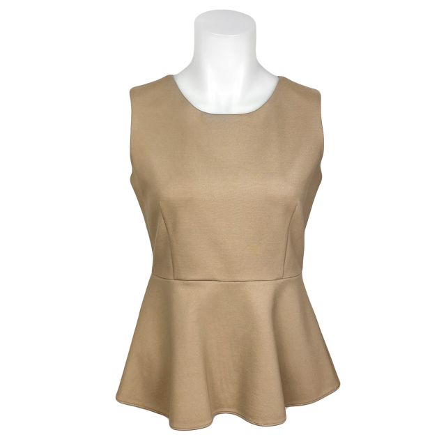 Nora Gardner Kelly Peplum Top - Sand (NGFW1608)
