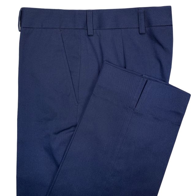 O'Connell's Women's Becky Ankle Trousers - Cotton Poplin - Navy (0101CR-03)
