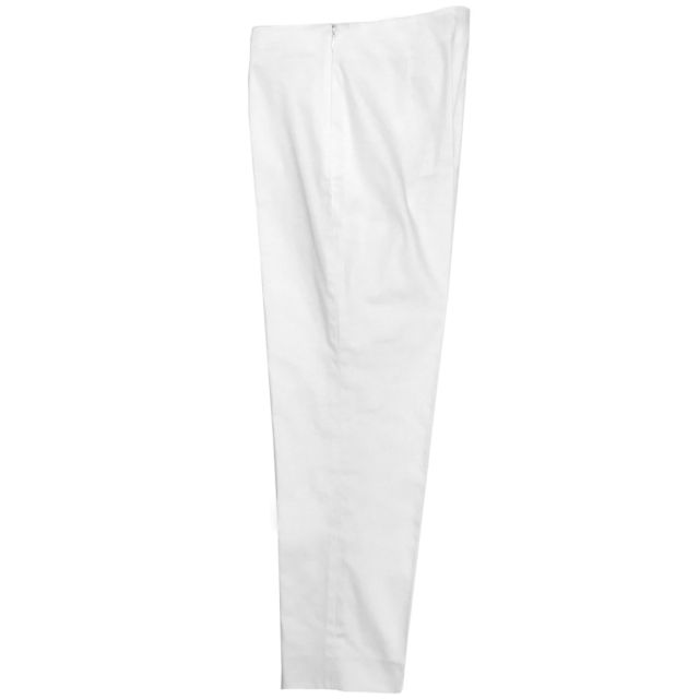 O'Connell's Women's Cotton Sateen Slim Capri Pant - Provence - White