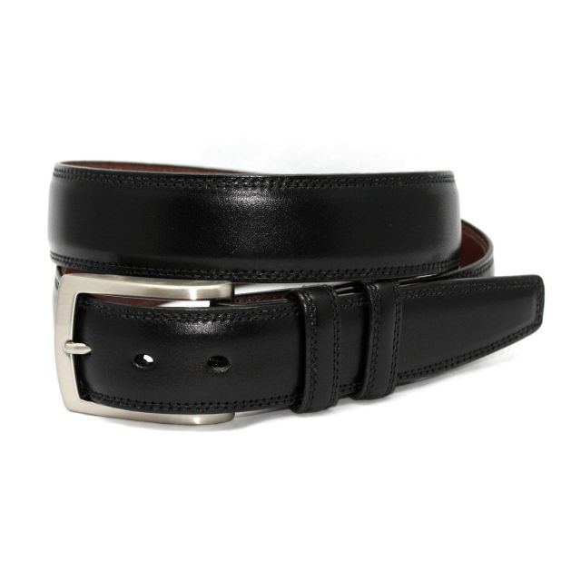 O'Connell's 35mm Italian Kipskin Belt - Black