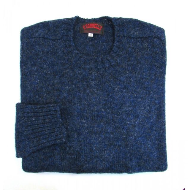 O'Connell's Scottish Shetland Wool Sweater - Denim