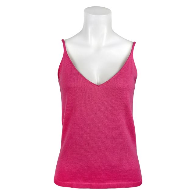O'Connell's Women's Cotton V-Neck Tank Top - Azalea (M6229)