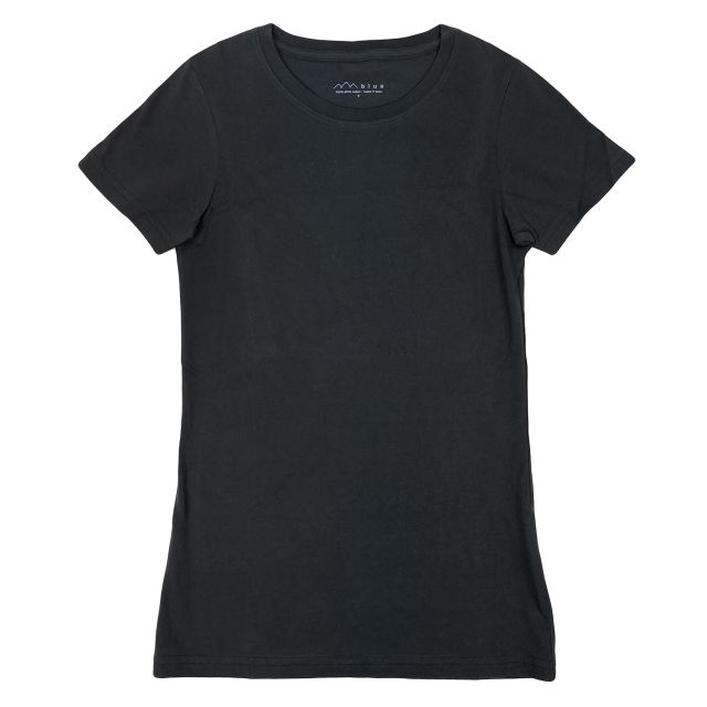 O'Connell's Women's Pima Cotton Crewneck Tee - Black (8000)
